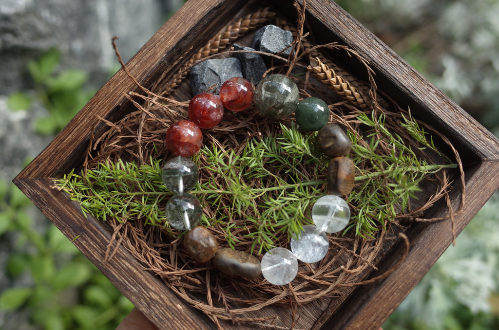 Earthy Forest Crystal Bracelet