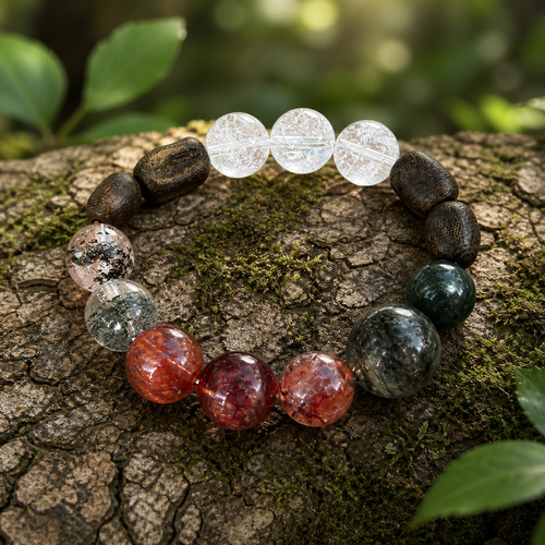 Earthy Forest Crystal Bracelet